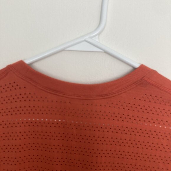 Lululemon Womens Breeze By Long Sleeve Squad Thermal Red Orange Size 10 - Picture 4 of 5